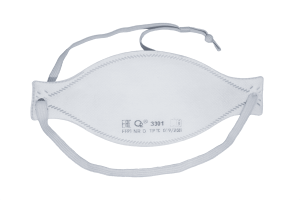Респиратор трехпанельный О2 3301 FFP1 NRD без клапана выдоха, текстильная резинка с регулировкой Респиратор трехпанельный О2 3301 FFP1 NRD без клапана выдоха, текстильная резинка с регулировкой
