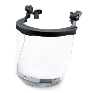 Щиток защитный лицевой с креплением на каске защитной КБТ ВИЗИОН TITAN с подбородником (с адаптером Абсолют)