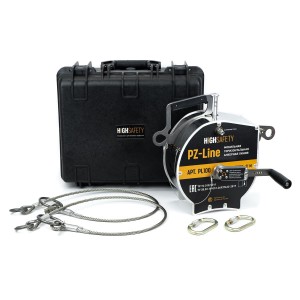 Мобильная горизонтальная  анкерная линия, модель Pz-Line (с максимально допустимым одновременным числом пользователей - не более 2-х)